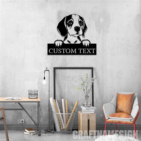 custom metal beagle house numbers|Amazon.com: Custom Dog Metal Sign Beagle Personalized .